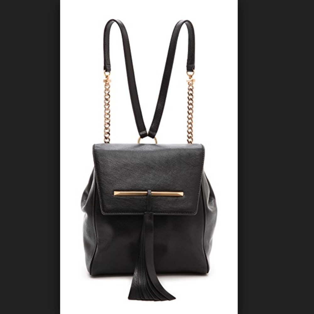 B Brian Atwood Juliette Black Backpack Purse - Picture 2 of 11